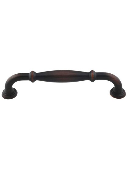 Tiffany Cabinet Pull - 5 inch Center-to-Center in Brushed Oil Rubbed Bronze.